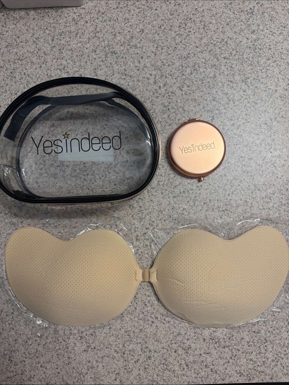Adhesive Strapless Silicone Bra - Beige